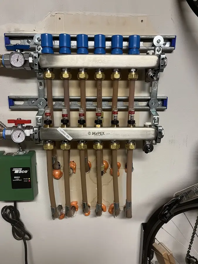 Plumber performing Gas Line Installation at a residential property in Altamont